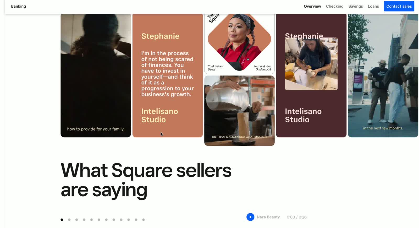 Video & podcast carousel